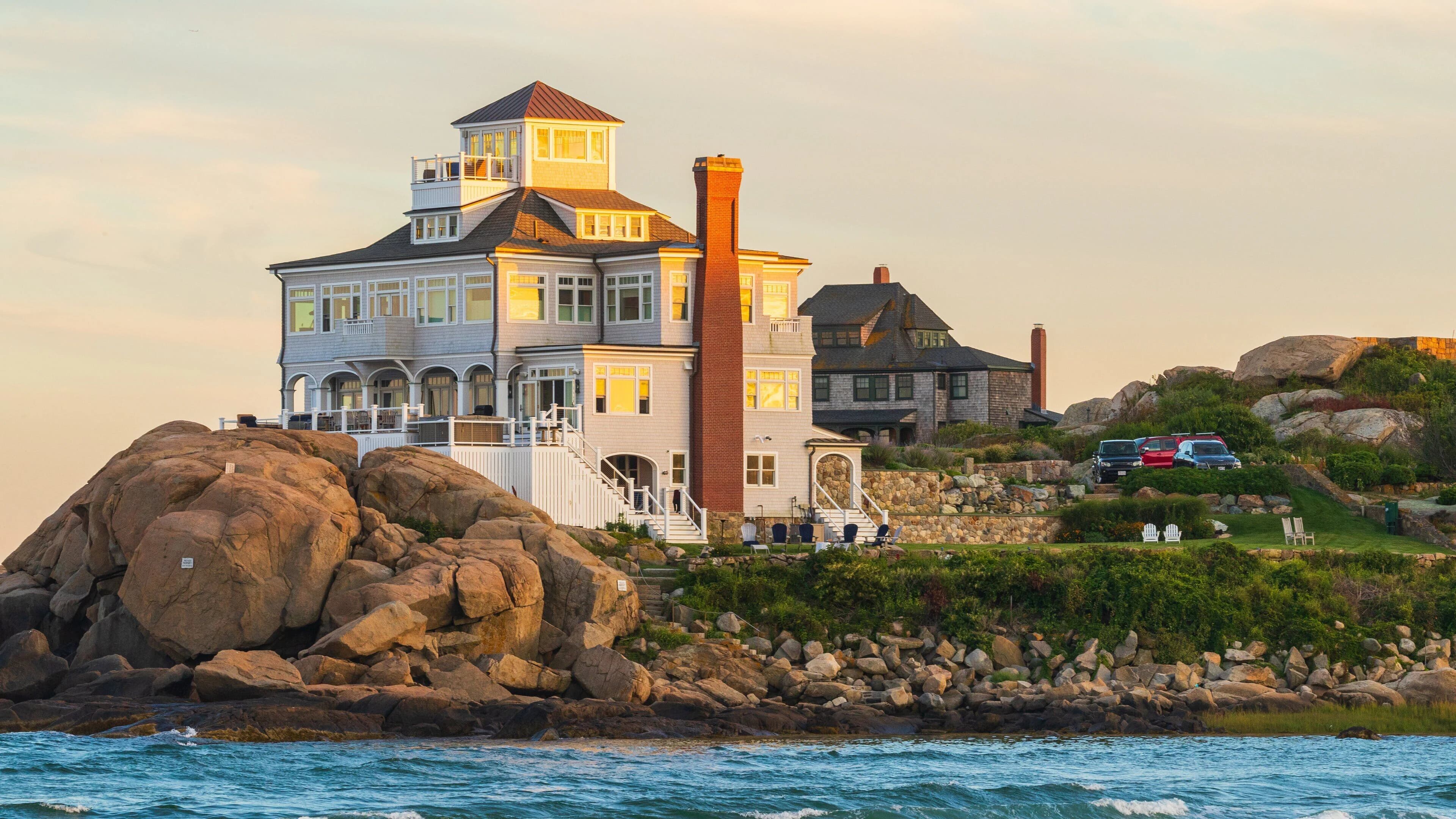 A coastal home overlooking Good Harbor Beach in Gloucester, Massachusetts